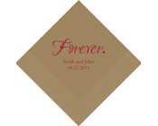 Personalised Printed Napkins - Forever-Personalised Napkins, Personalised Wedding Serviettes, monogrammed napkins, forever printed napkins, forever serviettes, forever wedding napkins, printed wedding serviettes