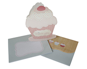 Cupcake Thank you card HiPP-Cupcake Thank you card, Hipp cupcake thank you note, Little people cupcake thank you, birthday thank you card