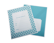 HiPP Invitation kit - Habitat Teal (Pack of 25)-HiPP Invitation Kit Habitat Teal, turquoise invitation, engagement invitation, teal birthday invitation, turquoise birthday invitation, fill in invitation