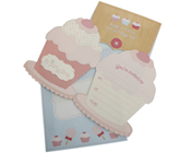 HiPP Invitation Kit Little People Cupcake (Pack of 25)-cupcake invitation, Hipp Invitation Kit little people cupcake, cupcake themed party, die cut cupcake invitation