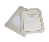 HiPP Invitation Kit Luxe Cream-HiPP Invitation Kit Luxe Cream, adult birthday invitation, cream & white invitation, damask invitation, HiPP, Fill-in invitation, engagement invitation cream, wedding invitation cream